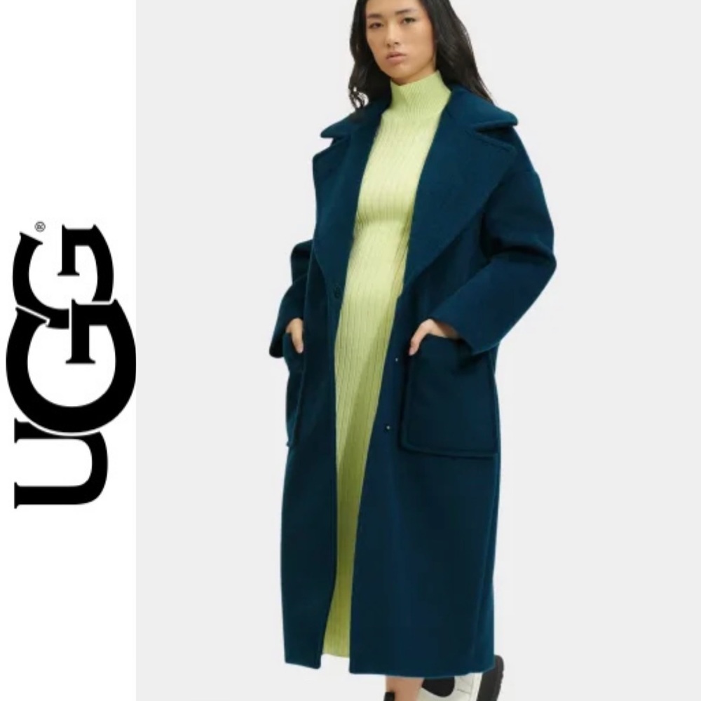 ❄️UGG❄️ Hattie Long Oversized Coat Dark Teal Size Small